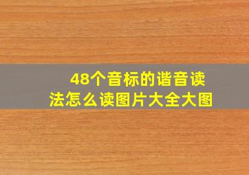 48个音标的谐音读法怎么读图片大全大图