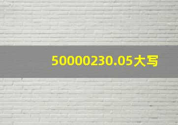 50000230.05大写