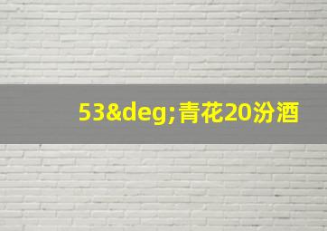 53°青花20汾酒