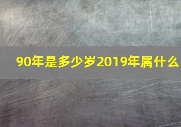 90年是多少岁2019年属什么