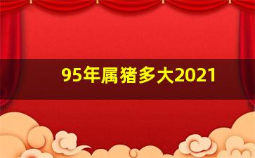 95年属猪多大2021