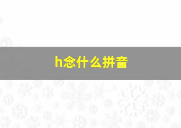 h念什么拼音