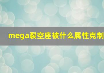 mega裂空座被什么属性克制