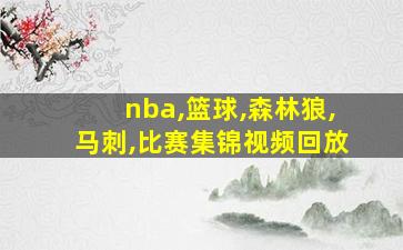 nba,篮球,森林狼,马刺,比赛集锦视频回放