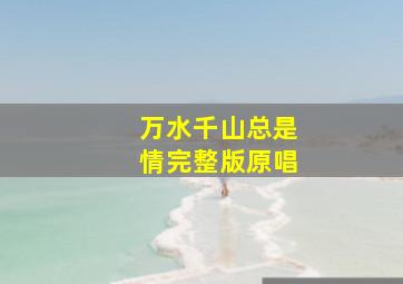 万水千山总是情完整版原唱