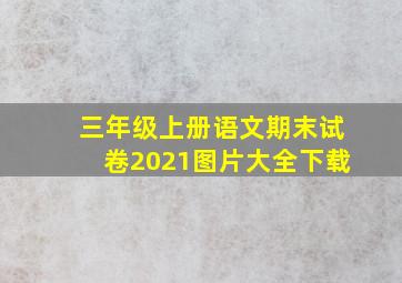 三年级上册语文期末试卷2021图片大全下载