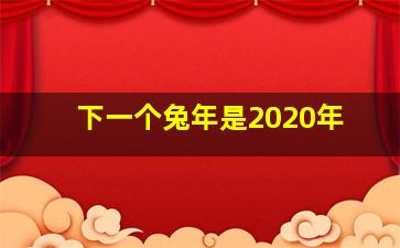 下一个兔年是2020年