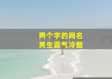 两个字的网名男生霸气冷酷