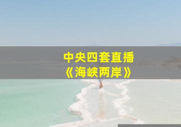 中央四套直播《海峡两岸》