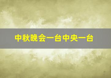 中秋晚会一台中央一台