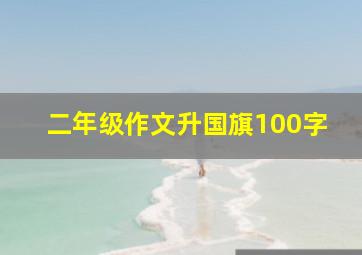 二年级作文升国旗100字