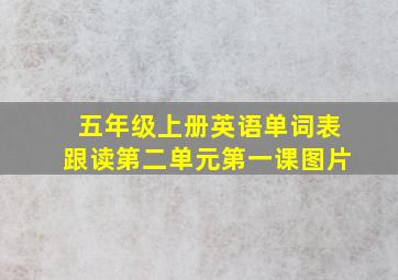 五年级上册英语单词表跟读第二单元第一课图片