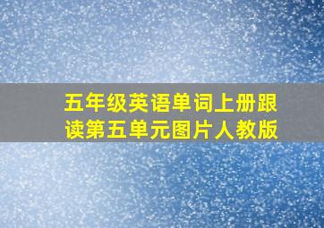 五年级英语单词上册跟读第五单元图片人教版