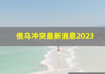 俄乌冲突最新消息2023