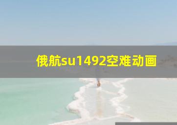 俄航su1492空难动画