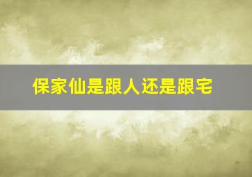 保家仙是跟人还是跟宅