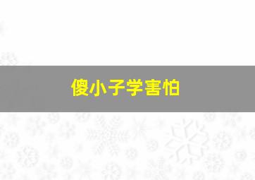 傻小子学害怕