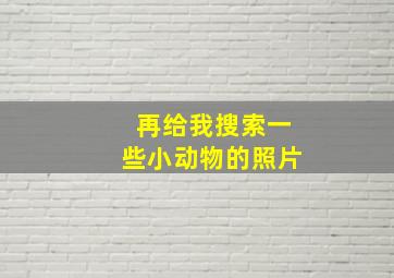 再给我搜索一些小动物的照片