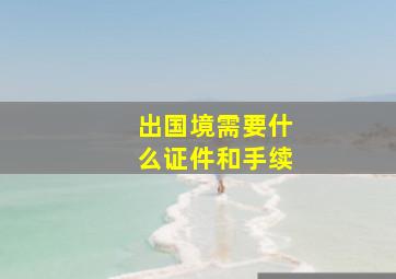 出国境需要什么证件和手续