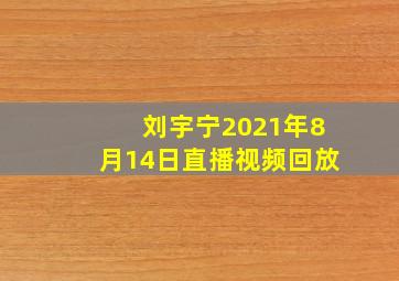 刘宇宁2021年8月14日直播视频回放