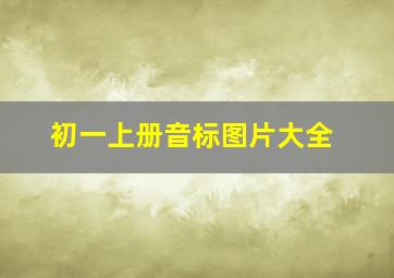 初一上册音标图片大全