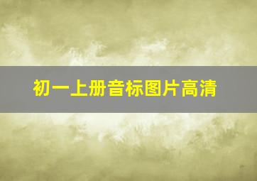 初一上册音标图片高清