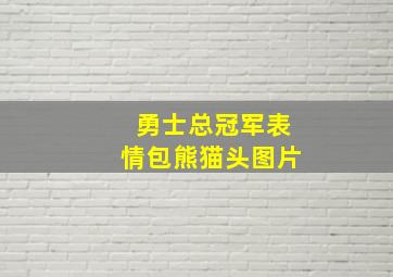 勇士总冠军表情包熊猫头图片