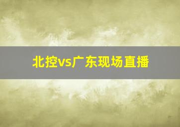 北控vs广东现场直播