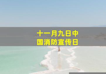 十一月九日中国消防宣传日