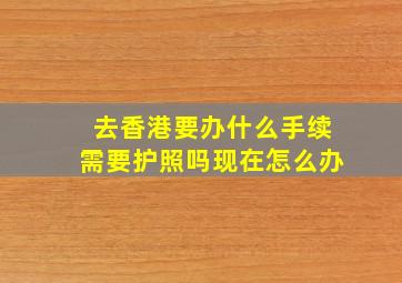 去香港要办什么手续需要护照吗现在怎么办