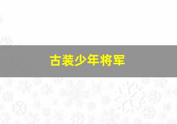 古装少年将军