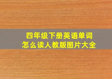 四年级下册英语单词怎么读人教版图片大全