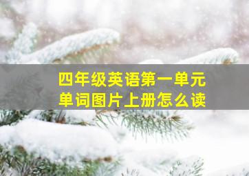 四年级英语第一单元单词图片上册怎么读