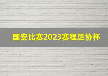 国安比赛2023赛程足协杯