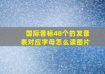 国际音标48个的发音表对应字母怎么读图片