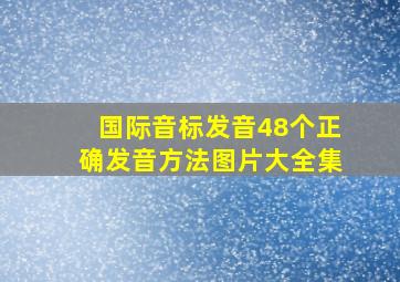 国际音标发音48个正确发音方法图片大全集