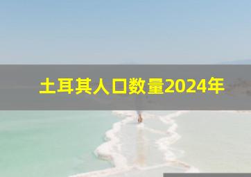 土耳其人口数量2024年