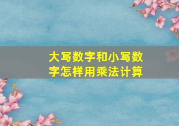 大写数字和小写数字怎样用乘法计算