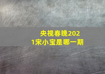 央视春晚2021宋小宝是哪一期