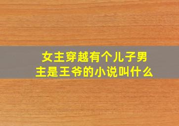 女主穿越有个儿子男主是王爷的小说叫什么