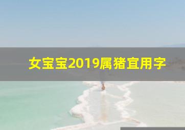 女宝宝2019属猪宜用字