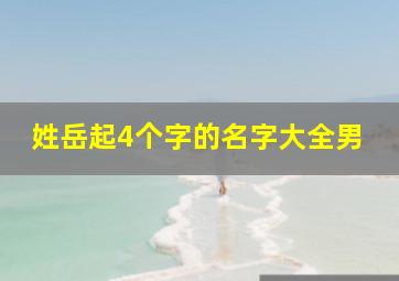 姓岳起4个字的名字大全男