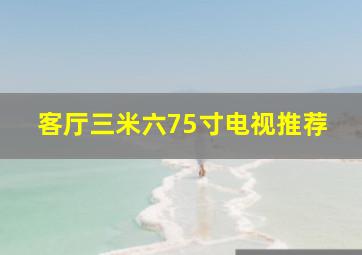 客厅三米六75寸电视推荐