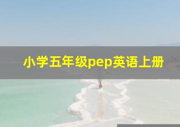 小学五年级pep英语上册