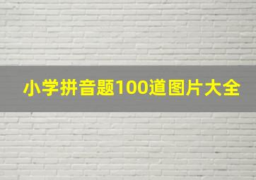 小学拼音题100道图片大全