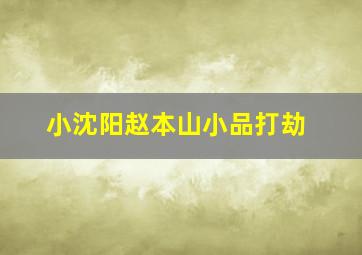 小沈阳赵本山小品打劫