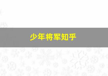 少年将军知乎