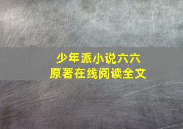 少年派小说六六原著在线阅读全文