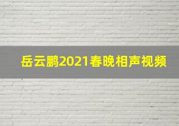 岳云鹏2021春晚相声视频