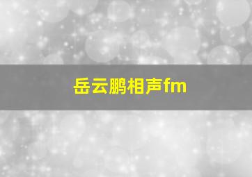 岳云鹏相声fm